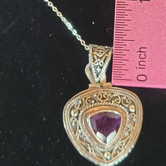 Bali Amethyst Pendant - Picture 3 of 7